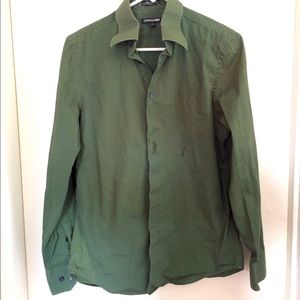 ✨3/$20✨ Express Men Green Long Sleeved Button Up